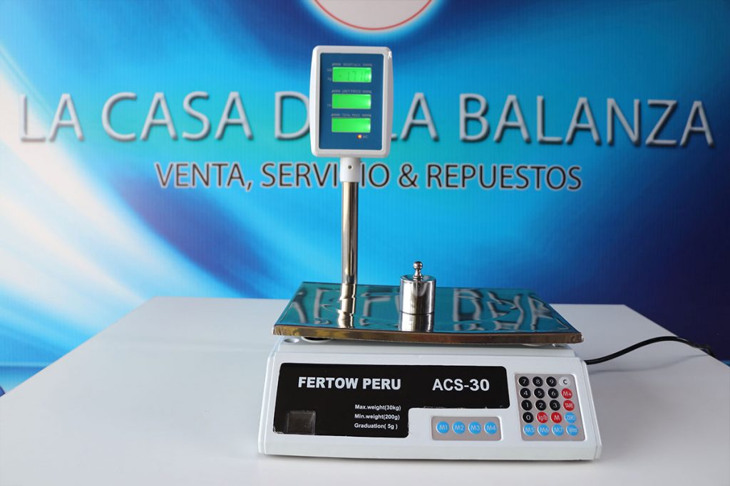 Balanza Digital comercial de mesa Fertow Perú ACS-30 de 30 Kg en Lima